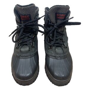 SOREL Size 7 Duck Rain Winter Snow Boots Fleece Lined Lace Up Insulated Outdoor